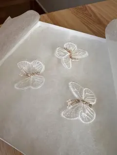 ANNAN WEDDING人気蝶々へアピンMA137 3個セット