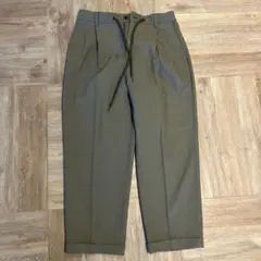 B:MING オリーブグリーン スラックス 44 ドローコード