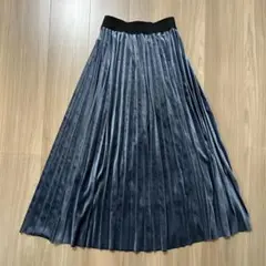 コーデュロイフレアスカート　マキシ丈