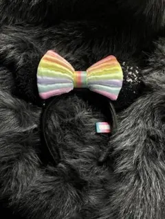 40周年記念 カラフルリボンカチューシャ