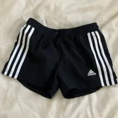 ☆匿名配送☆adidas ショートパンツ 130 ブラック サッカー スポーツ