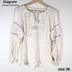 ☆状態良好☆Diagram ダイアグラム トップス 長袖 レース size38のサムネイル