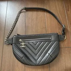 CHANEL シャネル メッシュ ボディバッグ ウエストバッグ 正規 - メルカリ