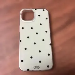 iPhone14用ケース ドット柄 クリアケース