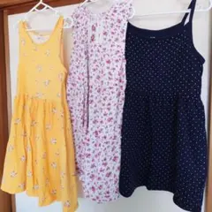 H&Mなど　ノースリーブ ワンピース 120