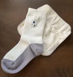 キッズ靴下　（子供くつした）　ミニタオル　2点セット　星柄