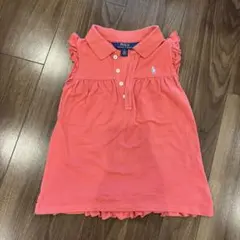 Polo Ralph Lauren コーラルピンク ポロシャツ 5 フリル