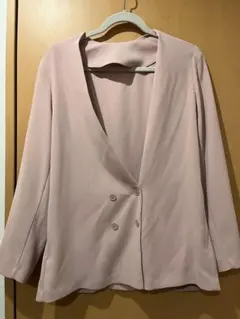 専用★ノーカラージャケット　くすみピンク　GU