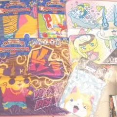 妖怪ウォッチ ハンドタオル4種&巾着セット新品