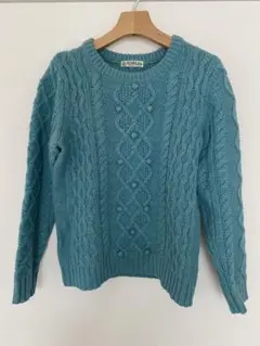 ニット　青　ビームスハート