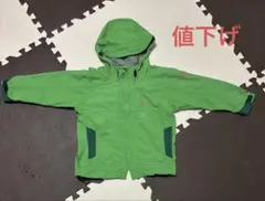 AIGLE フード付き緑色ジャケット 100