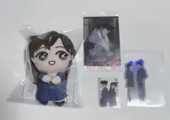 名探偵コナン 毛利蘭 ぴょことも マスコット ぬいぐるみ シール カード