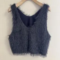 フリンジニットベスト