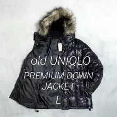 タ*ン様 old UNIQLO archive y2k 00s ブラック ダウン