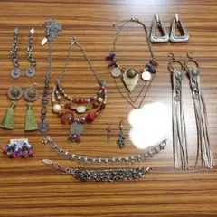 トライバルフュージョン ベリーダンス アクセサリー ネックレス ピアス クチ族