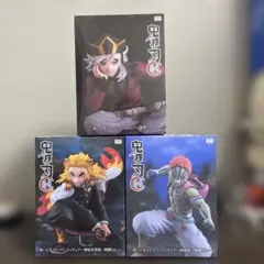 鬼滅の刃　ぬーどるストッパーフィギュア　煉獄杏寿郎・猗窩座・童磨　ラウワン限定