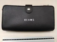 BEAMS メンズ 長財布 ブラック