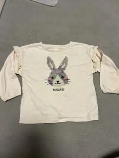 klädkåp ウサギプリント 長袖カットソー　グレードスコープ　100