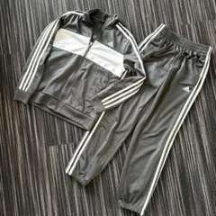adidas ジャージ 上下セット グレー/ホワイト　150