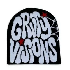 ビーニー y2k スケボー 帽子 キャップ ニット帽 グランジ 平成　スパイダー