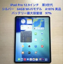 iPad Pro 12.9 第3世代　シルバー　64GB A1876 美品　#2