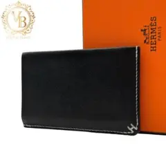 HERMES【最高級美品2014年モデル】ボックスカーフマネークリップ二 