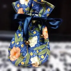 花柄 巾着袋✤カネボウ化粧品ノベルティ
