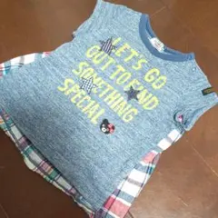 ダブルビー　半袖Ｔシャツ　チェック