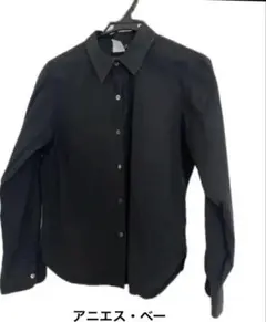 agnis b ブラックシャツ サイズ2