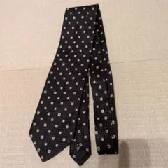 Ermenegildo Zegna ネクタイ ブラック×ブラウン　ベージュ