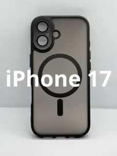 iPhone17 ブラック ケース マグセーフ レンズ保護 新品 439