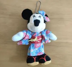ディズニーストア ミニーマウス 浴衣ぬいぐるみキーチェーン