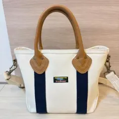 LL.Beanレザーハンドルカタディンボートアンドトート　山タグ