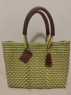 未使用　WOVEN ウーヴン　メキシコ製　バスケット　メルカド