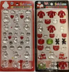 ディズニー　ベイマックス　ジュエリー　ステッカー　シール　2枚セット