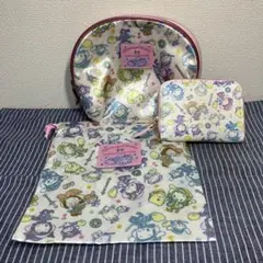 おジャ魔女どれみ　サンリオキャラクター　コラボ　ポーチ、きんちゃく、お財布セット