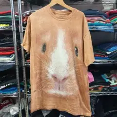 USA古着 動物 アニマル モルモット タイダイ染めＴシャツのサムネイル