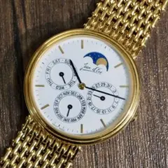 JAQUE BAUME ジャケボーム 金張り トリプルカレンダー 美品 - メルカリ