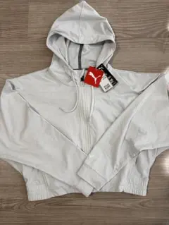 【24時間以内発送可能】 PUMA フード付きジャケット L ライトグレー