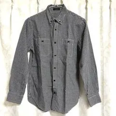 【美品】ドゥーズィエムクラス　長袖シャツ　メンズ　白黒　チェックのサムネイル