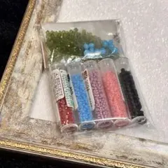 【パーツ類まとめ買い対象】手芸素材　ソロバンビーズ　丸小　丸大　新品　まとめ売り
