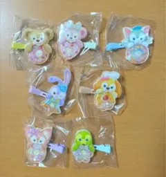 ダッフィーフレンズ♡ヘアクリップ♡コンプリートセット