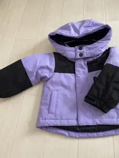 ◎新品タグ付き　ダウンコート　フード　パープル　80㎝　ALL WEATHER