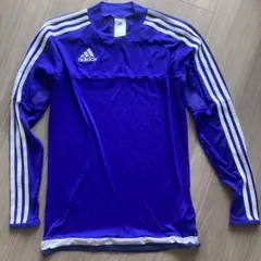 adidas 長袖インナー　青と黒２枚セット