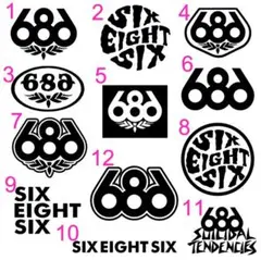 686 シックスエイトシックス　ステッカー
