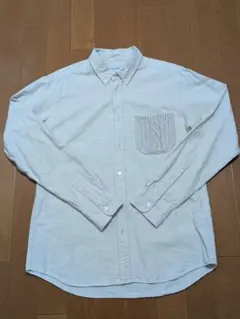 BEAMS ケーブル編みポケット 長袖シャツ S