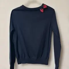 familiar ネイビーリボン付きセーター 150ファミリア