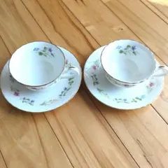 美品　Noritake　ノリタケ　カップ　カップソーサー2客セット