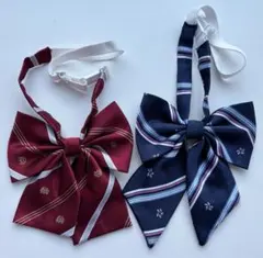 制服　リボン　2個セット　ネクタイ　コスプレ　高校生 学生