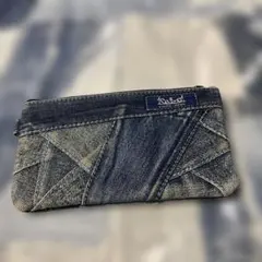 京都一の井　デニムパッチ　内ポケット付き札入れ